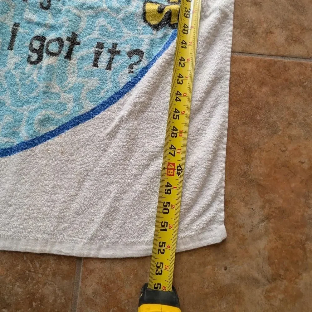 Nickelodeon y2k 2003 faded collectible SpongeBob SquarePants beach towel